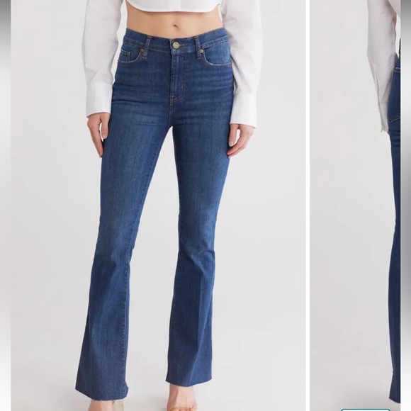 FRAME Le Easy Flared High Waisted Jeans